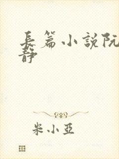 长篇小说阮陈恩静封面