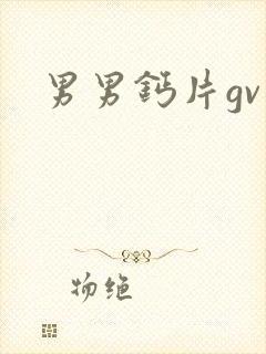 男男钙片gv封面