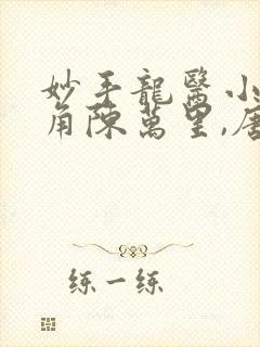 妙手龙医小说主角陈万里,唐嫣然