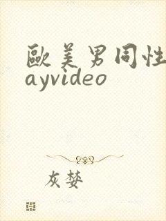 欧美男同性恋gayvideo