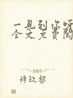 一见到你呀小说全文免费阅读