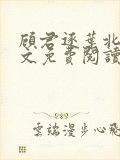 顾君逐叶北北全文免费阅读