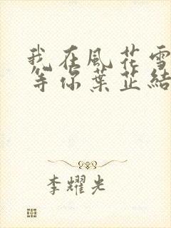 我在风花雪月里等你叶芷结局