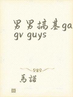 男男搞基gay gv guys封面