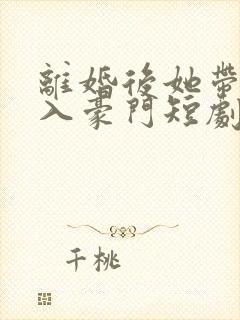 离婚后她带崽嫁入豪门短剧在线观看免费封面