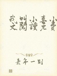 我叫小喜小说全文阅读免费