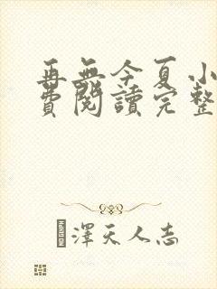再无今夏小说免费阅读完整版