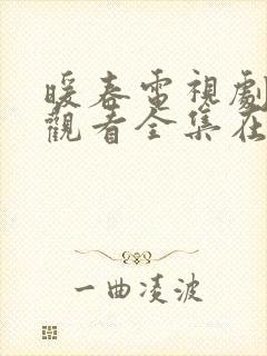 暖春电视剧免费观看全集在线观看高清