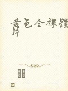 黄色全裸体一级片