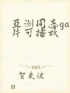 亚洲同志gay片可播放