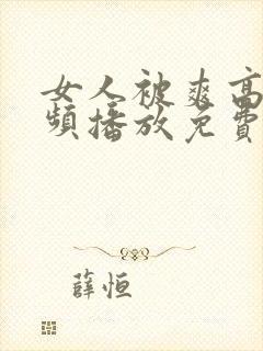 女人被爽高潮视频播放免费