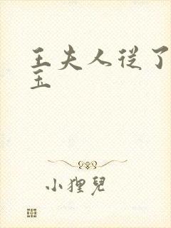 王夫人从了贾宝玉