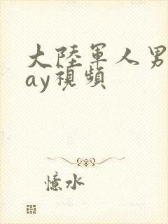 大陆军人男男gay视频