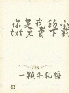 你是我的小确幸txt免费下载