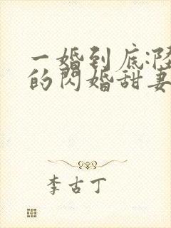 一婚到底:陆少的闪婚甜妻