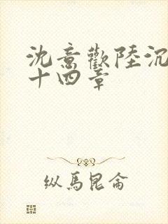 沈意欢陆沉舟第十四章