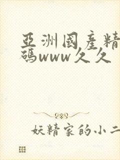 亚洲国产精品乱码www久久