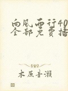 向风而行40集全部免费播放在线观看封面