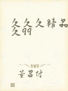 久久久精品久久久99