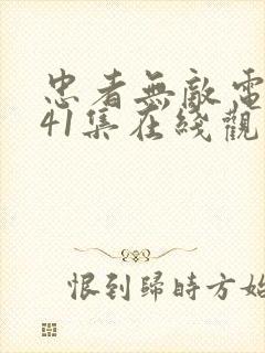 忠者无敌电视剧41集在线观看免费