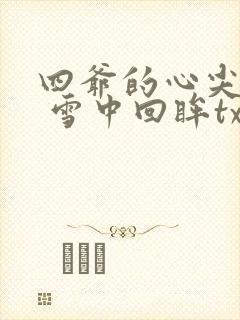 四爷的心尖宠妃 雪中回眸txt