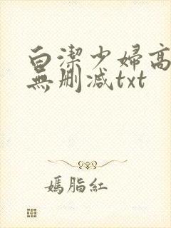 白洁少妇高校长无删减txt