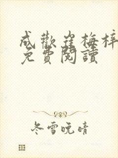 成欢崔梅梓番外免费阅读