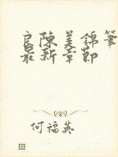 良陈美锦笔趣阁最新章节