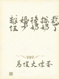 离婚后总裁镇不住少奶奶了笔趣阁