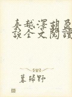 秦越泽胡盈盈小说全文阅读笔趣阁