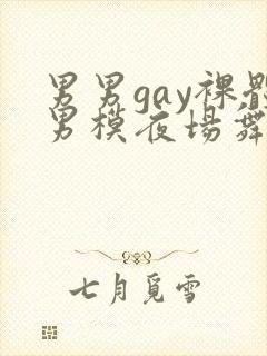 男男gay裸体男模夜场舞男