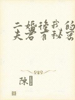 二婚后我的新任夫君有秘密免费阅读封面