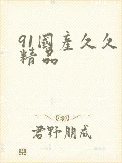 91国产久久久精品封面