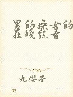 男的操女的视频在线观看