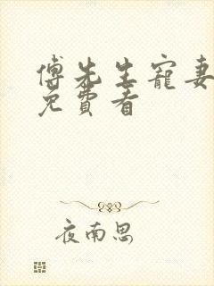 傅先生宠妻无度免费看