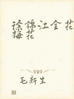 徐锦江金花瓶楷梅花