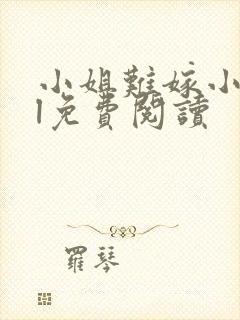 小姐难嫁小说gl免费阅读