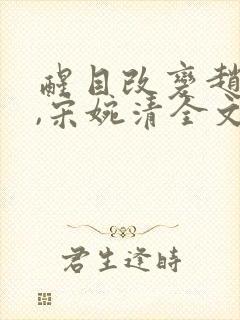 醒目改变赵振国,宋婉清全文阅读