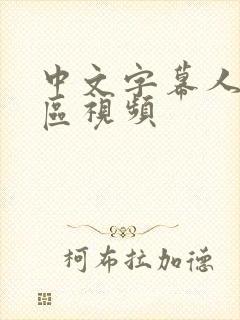 中文字幕人妻二区视频