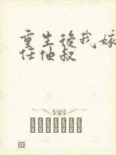 重生后我嫁给前任他叔封面