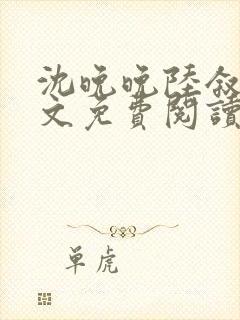 沈晚晚陆叙白全文免费阅读封面