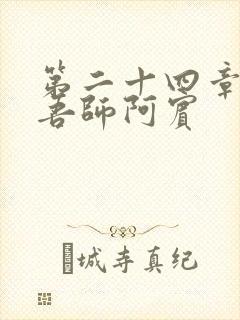 第二十四章吾爱吾师阿宾封面