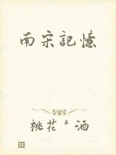 南宋记忆封面