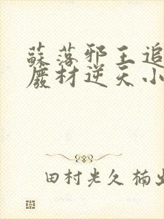 苏落邪王追妻:废材逆天小姐字数