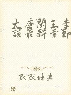 大唐闲王李慎小说最新章节列表