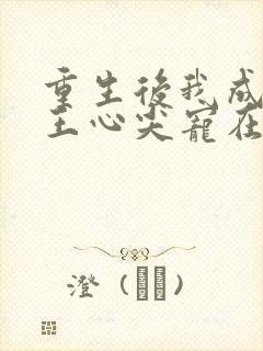 重生后我成了傻王心尖宠在线封面