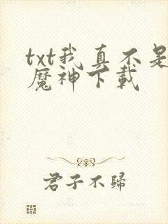 txt我真不是魔神下载