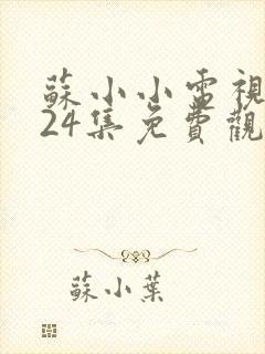 苏小小电视剧第24集免费观看