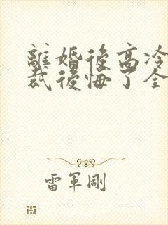 离婚后高冷女总裁后悔了全文免费阅读