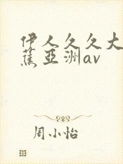 伊人久久大香线蕉亚洲av